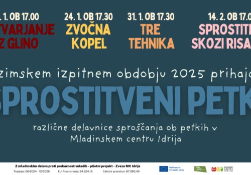 V MC IDRIJA PRIHAJAJO SPROSTITVENI PETKI!