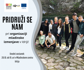 Uvodni sestanek za mladinsko izmenjavo