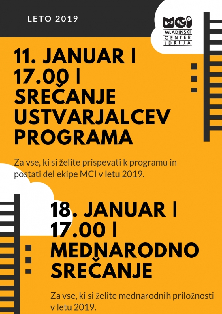 Novi načrti in januarska srečanja