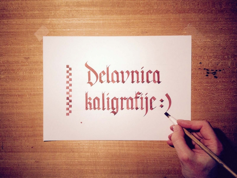 Delavnica kaligrafije