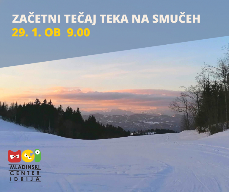 Začetni tečaj teka na smučeh na Vojskem