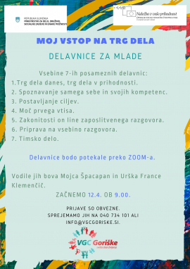 Sklop delavnic: Moj vstop na trg dela