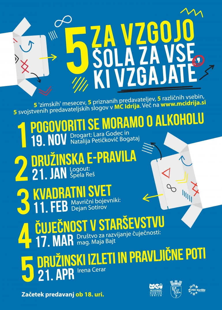 Nova sezona predavanj 5 za vzgojo