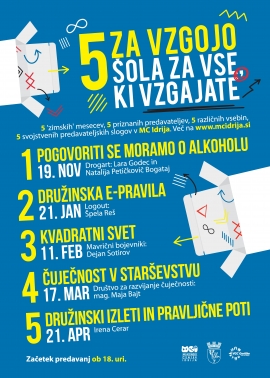 Nova sezona predavanj 5 za vzgojo