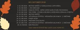 Dogajanje OKTOBRA v MCI-ju