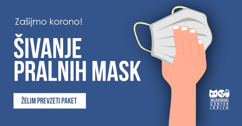 &Scaron;ivanje pralnih mask - za&scaron;ijmo korono