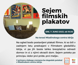 Sejem filmskih plakatov na terasi MCI