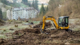 Prvi kolesarski park v Idriji že dobiva podobo