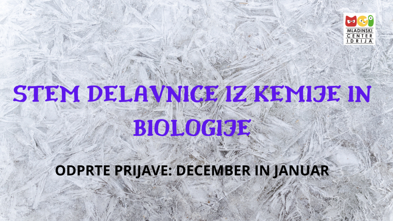 STEM delavnice iz kemije in biologije