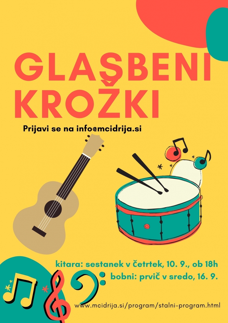 Glasbeni krožki septembra spet v MCI