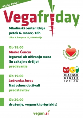 Vegafriday, 6. 3. ob 18.uri