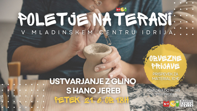 Ustvarjanje z glino s Hano Jereb