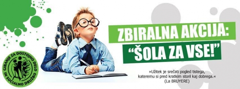 Zbiralna akcija &Scaron;OLA ZA VSE