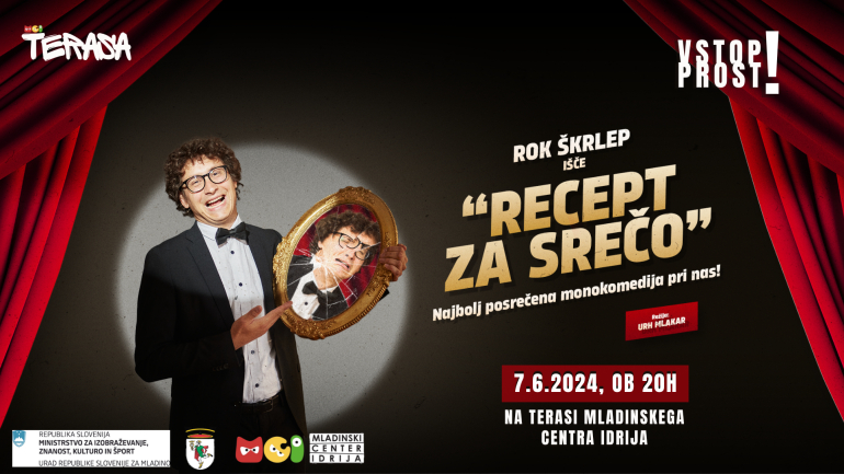 STAND UP KOMIK ROK &Scaron;KRLEP NA TERASI MLADINSKEGA CENTRA IDRIJA