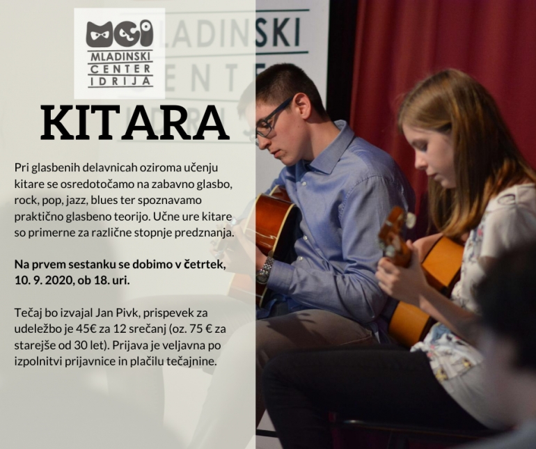 Sestanek za tečaj kitare