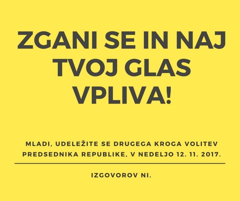 Zgani se in naj tvoj glas vpliva!