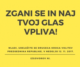 Zgani se in naj tvoj glas vpliva!