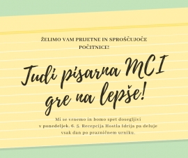 Tudi pisarna MCI gre na lep&scaron;e