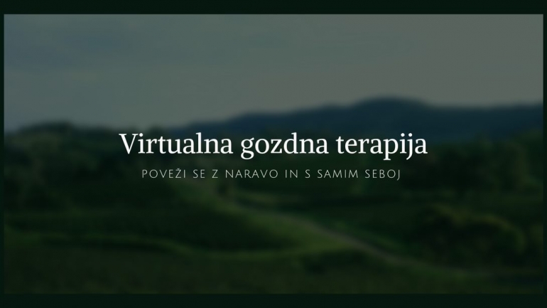 Gozdna terapija z Majo Pi&scaron;ljar (preko spleta)