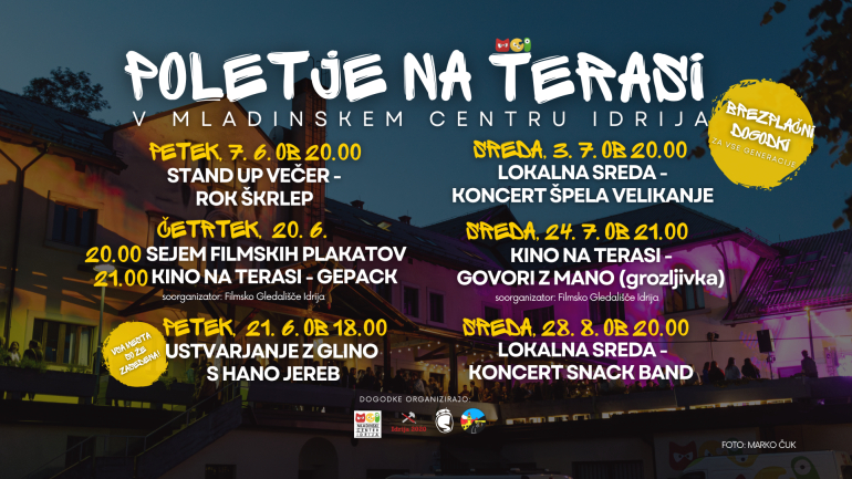 Program Poletje na MCI terasi 2024