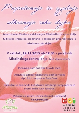 Zgodnje preprečevanje in odkrivanje raka dojk