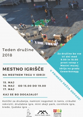 Mestno igri&scaron;če v tednu družine