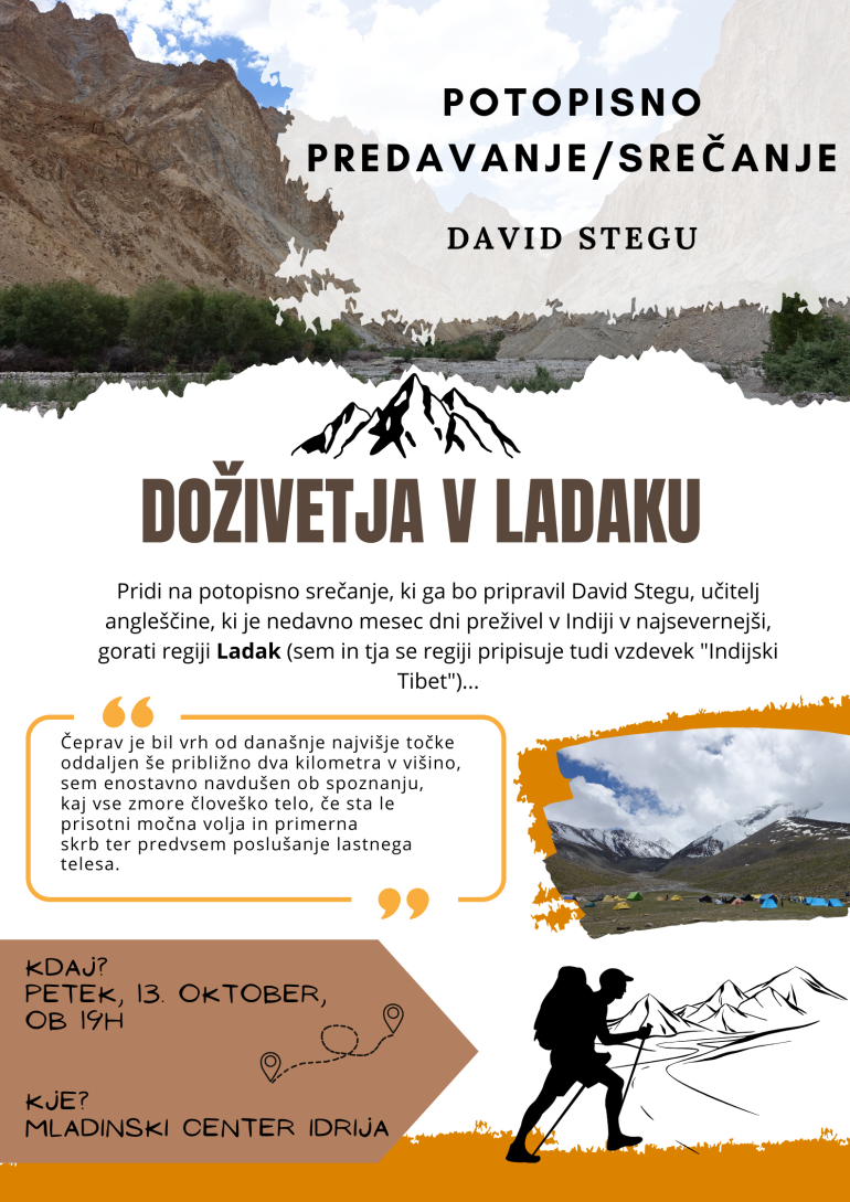 Potopisno srečanje - doživetja v Ladaku