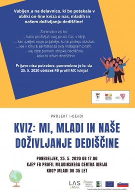 KVIZ: Mi, mladi in na&scaron;e doživljanje dedi&scaron;čine