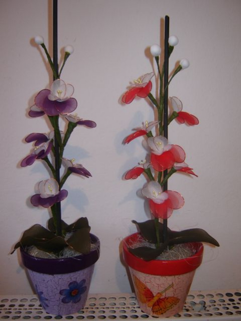 Izdelava rož iz najlona