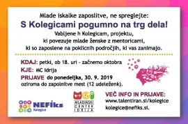 Pridruži se projektu Kolegice